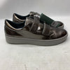 Revitalign Women's Malibu Bella Patent Pewter Sneakers Size 9B Hook & Loop Shoes