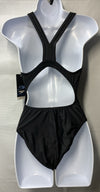 Speedo Women's Swimsuit Size 10/36 Team Black One Piece Prolt Super Pro Solid