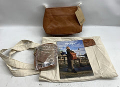 Vintage Leather Shoulder Bag Marbella Crossbody Handbag for Women - Brown Xs