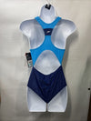 Speedo Swimsuit One Piece Infinity Splice Thick Strap Swimwear Deep Water Sze 16