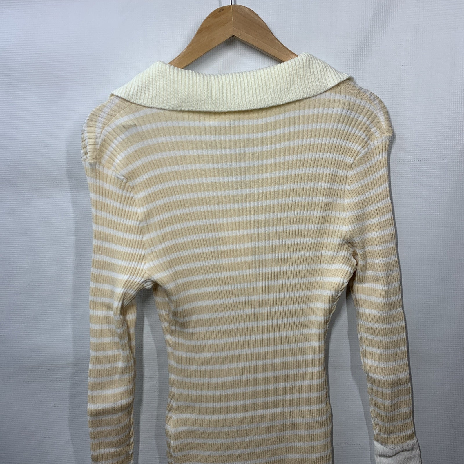 GRACE KARIN Women's Long Sleeve Sweater Dress Casual V-Neck Knit Size XL Ivory