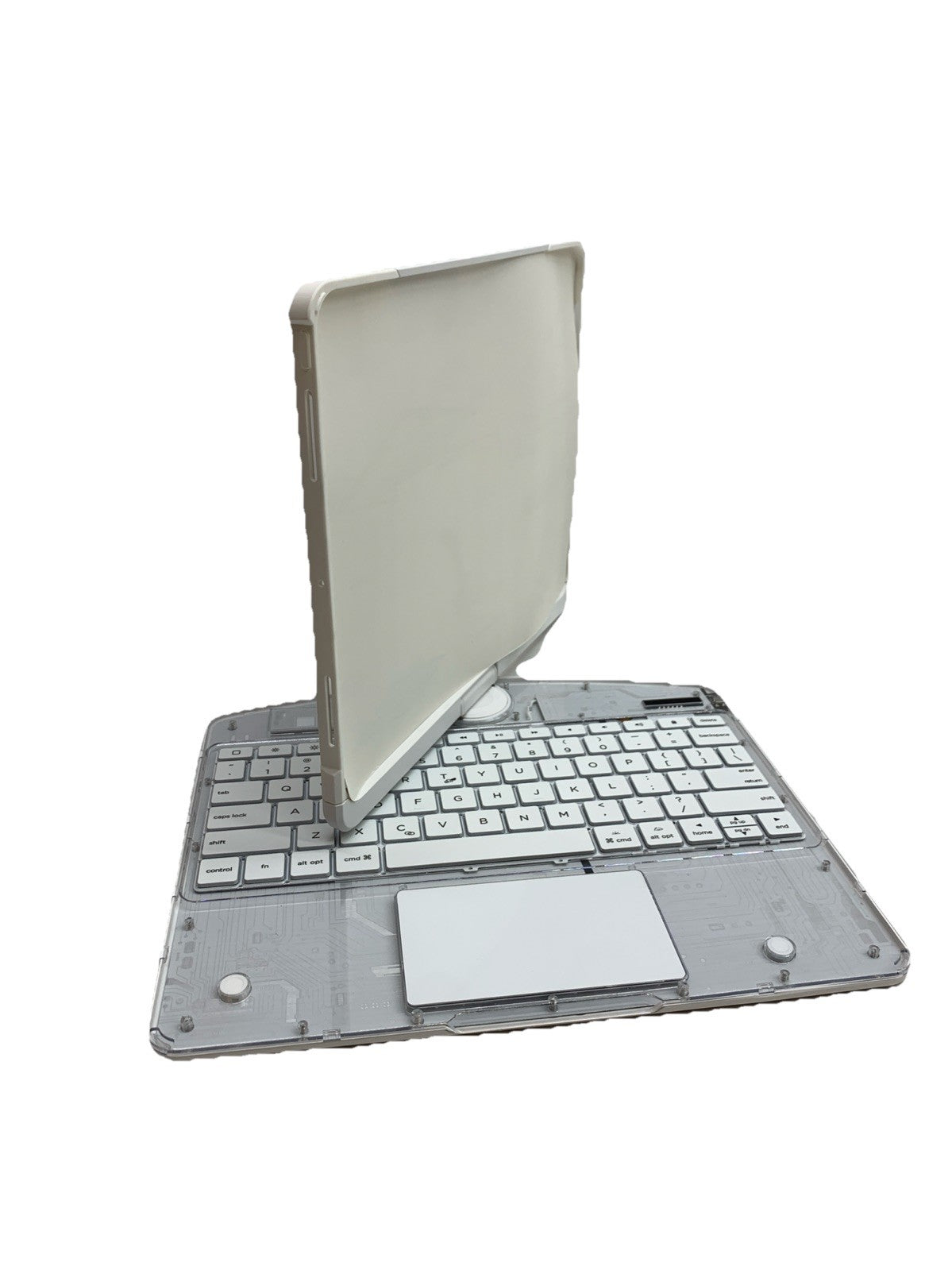 Transparent Case with Keyboard for 2024 iPad Pro 11-in.(M4) Transparent white