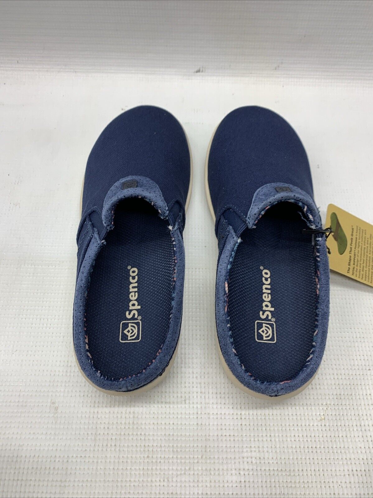 Waco SPENCO St. Maarten Womens Size 5B Perforated Suede Half Loafer Slip-On Blue