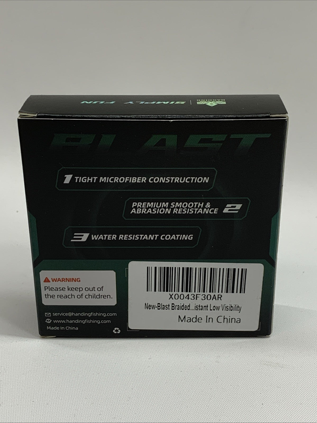 Blast Braided Fishing Line Ultra-Thin Diameter 15lb - 300yds 0.16mm Moss Green