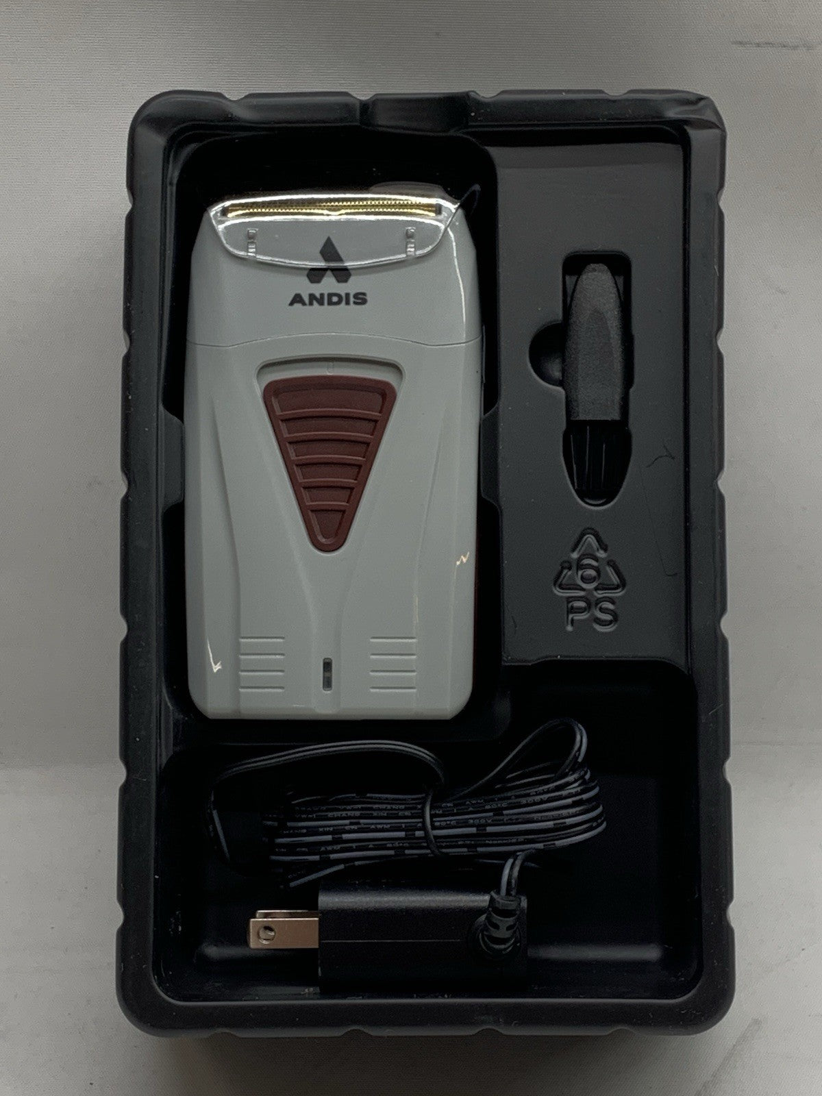 Andis Professional TS-1 Pro Foil Shaver Lithium Titanium with Charger, Gray