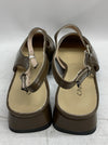 C.Paravano Women F11 Slingback Shoes Close Square Toe Flats Sandals Size 39(EU)