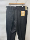 Haggar Men's Cool 18 Classic fit Hidden Expandable Waist Pants 38 x 32 Black
