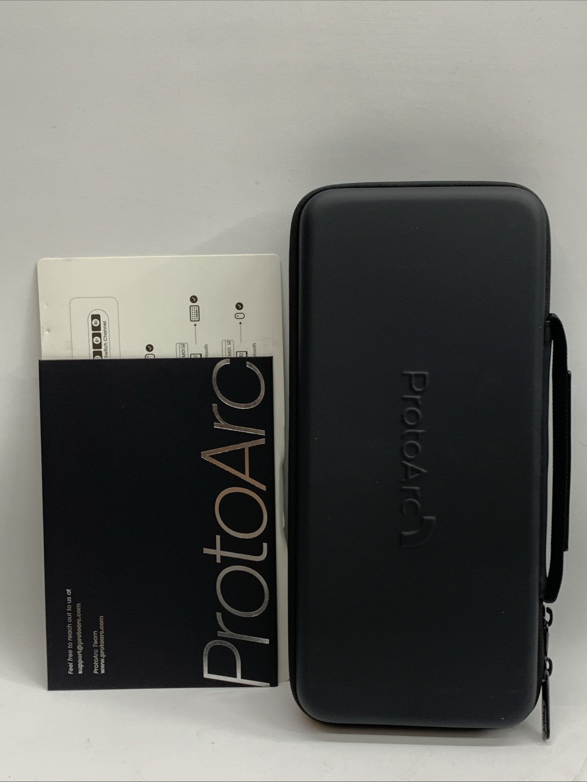 ProtoArc Foldable Keyboard and Mouse, XKM01 Folding Wireless Keyboard Mouse Comb