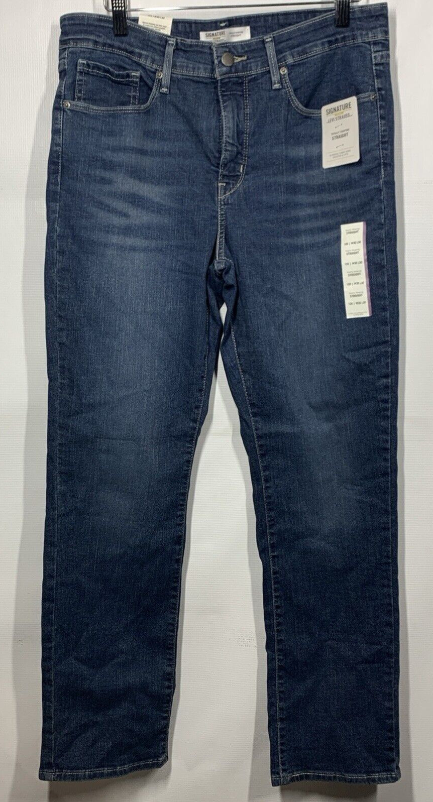 Women's Signature Gold Totally Shaping Straight 10S Stretch Jeans Long Pants