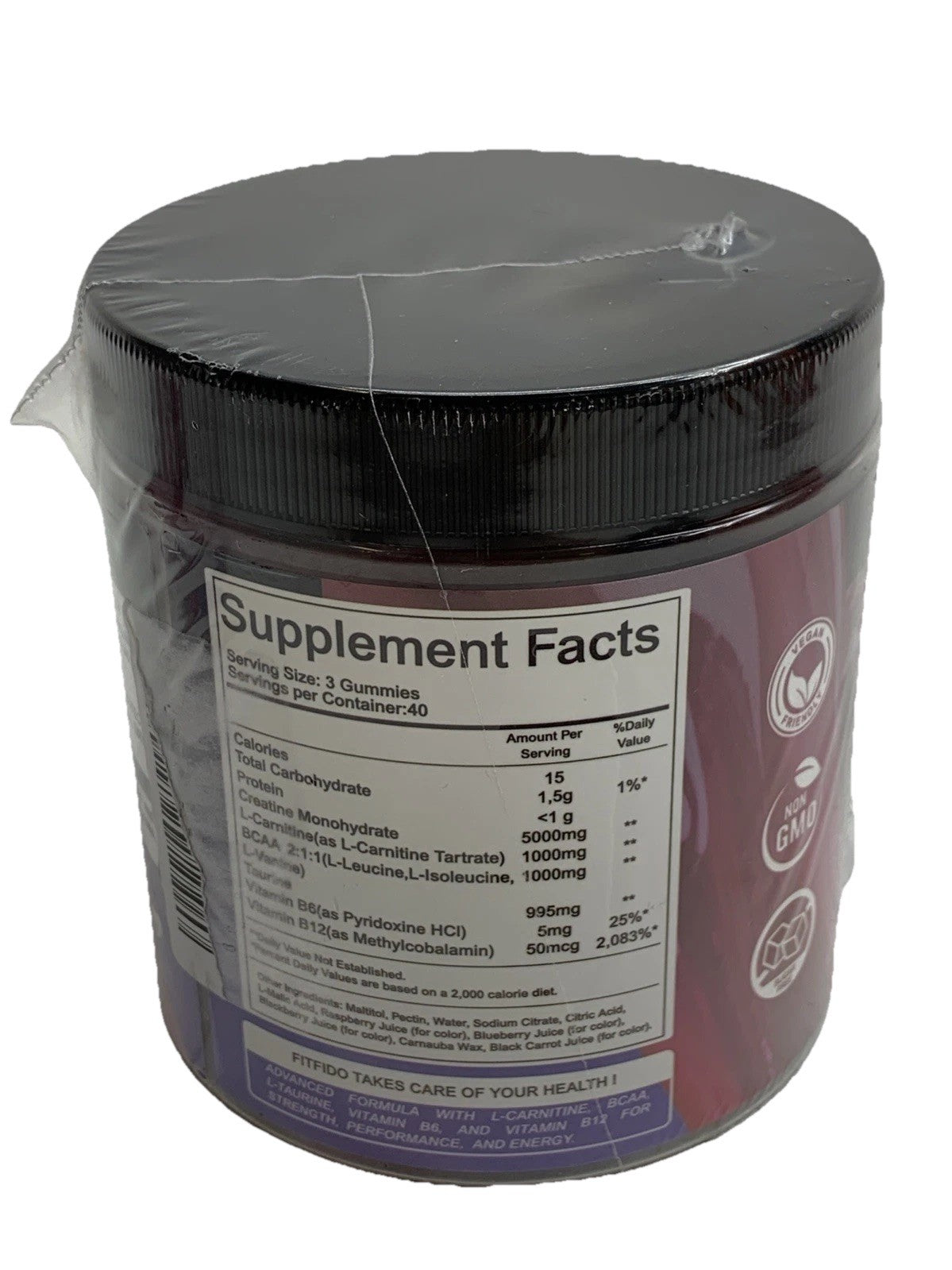 Creatine Monohydrate Gummies Complex 8000mg Advanced Complex 120ct Sugar Free