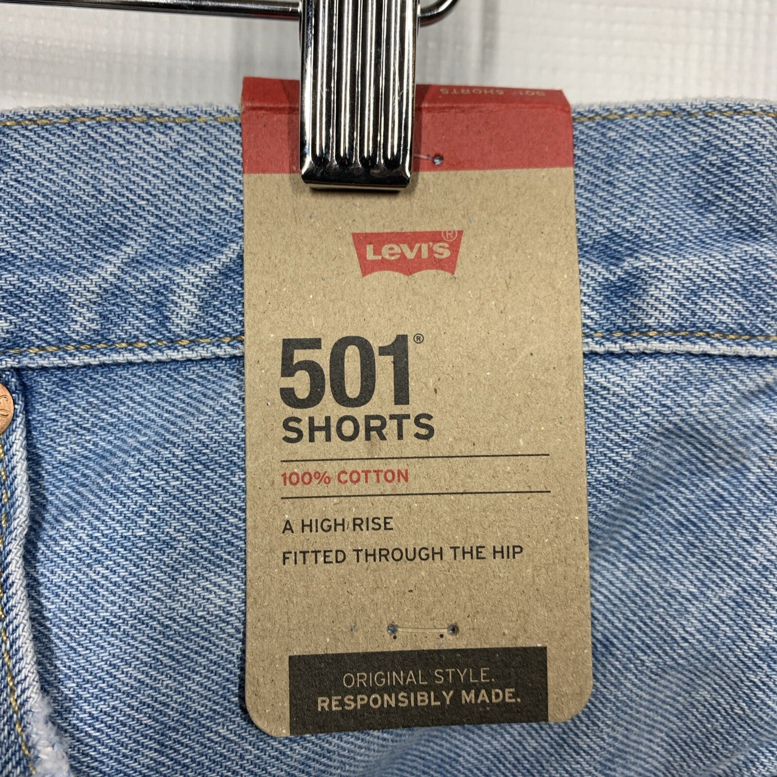 286902 Women's 501 Original Shorts Luxor Baked Size 30 High Rise with Pockets