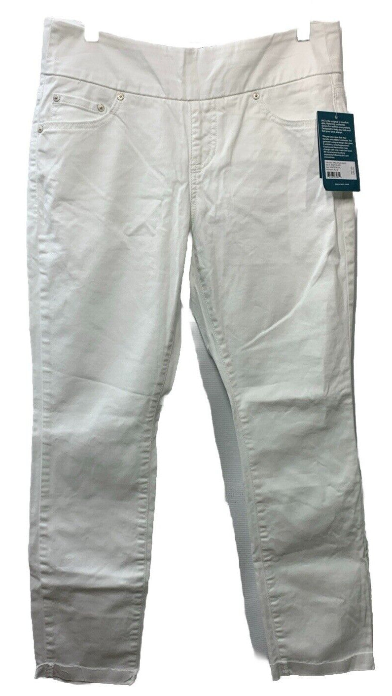 Jag Jeans Women's Amelia Pull-On Slim Ankle Jean Riviera Size 6 White Long Pants