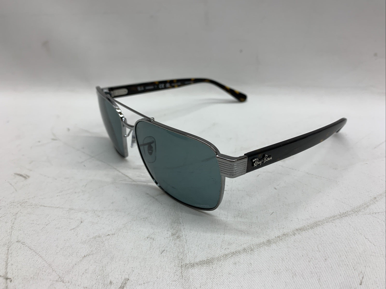 Ray-Ban Sunglasses 0RB3751CH Polish Gunmetal Polar Light Blue 145/61 004/3R E645