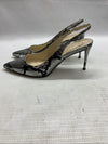 Jessica Simpson Women's Souli Sling Back Lux Metal Snake Heel Size 7 Chrome