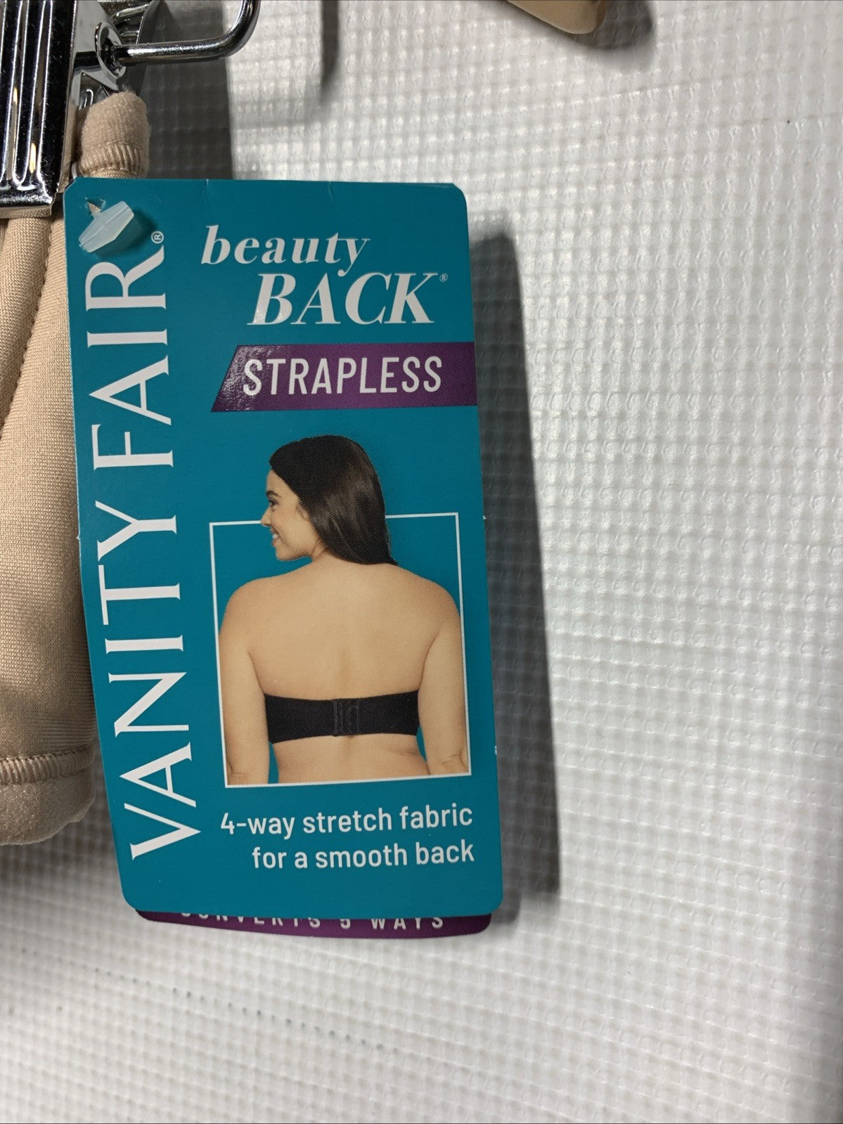 Vanity Fair Womens Beauty Back Underwire Smoothing Strapless Bra 74380 Size 36C