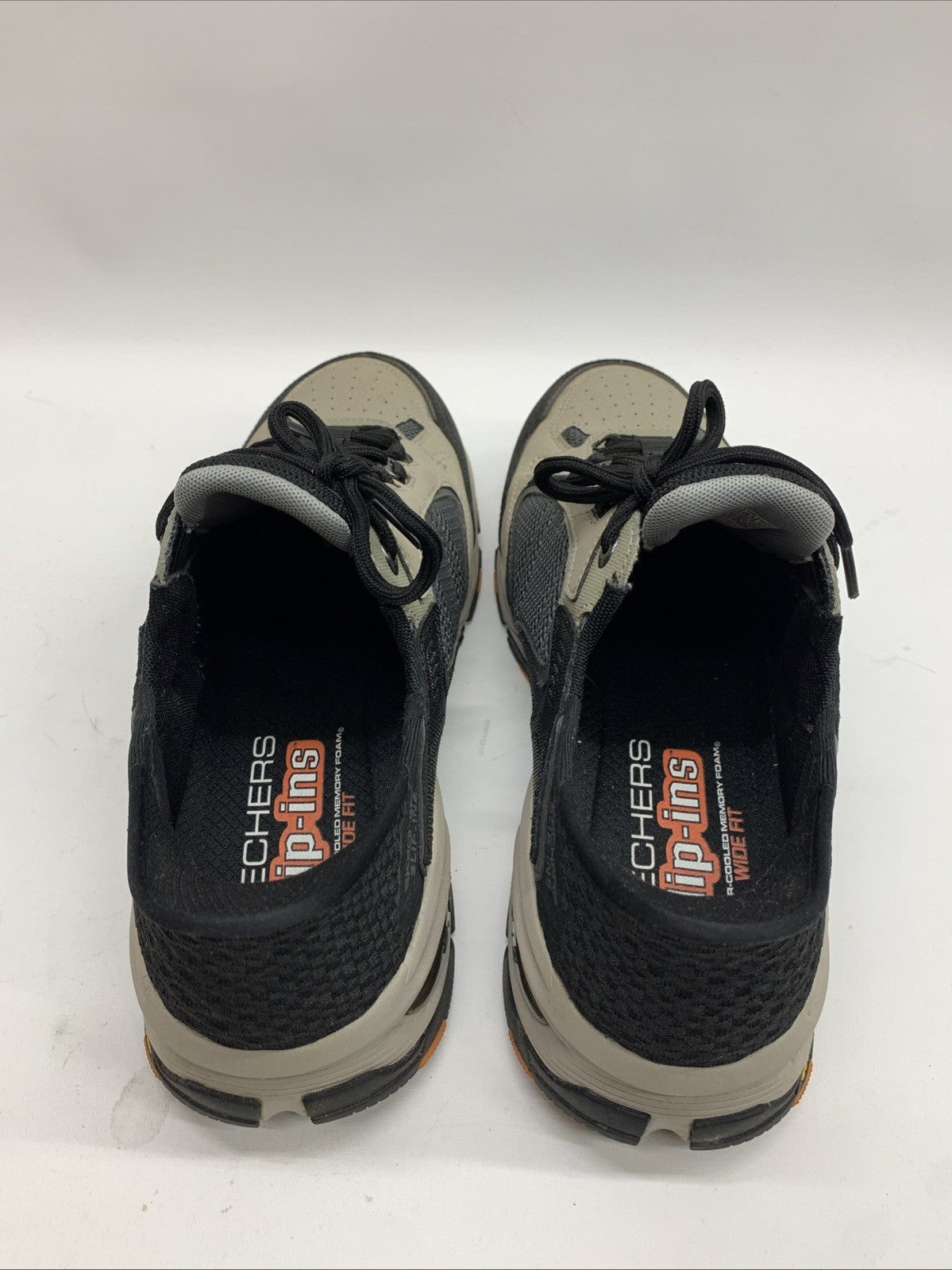 Skechers Mens Size 10.5 Vigor 3.0 Drafting Lace-up Shoe Taupe/Black 237445W/TPBK