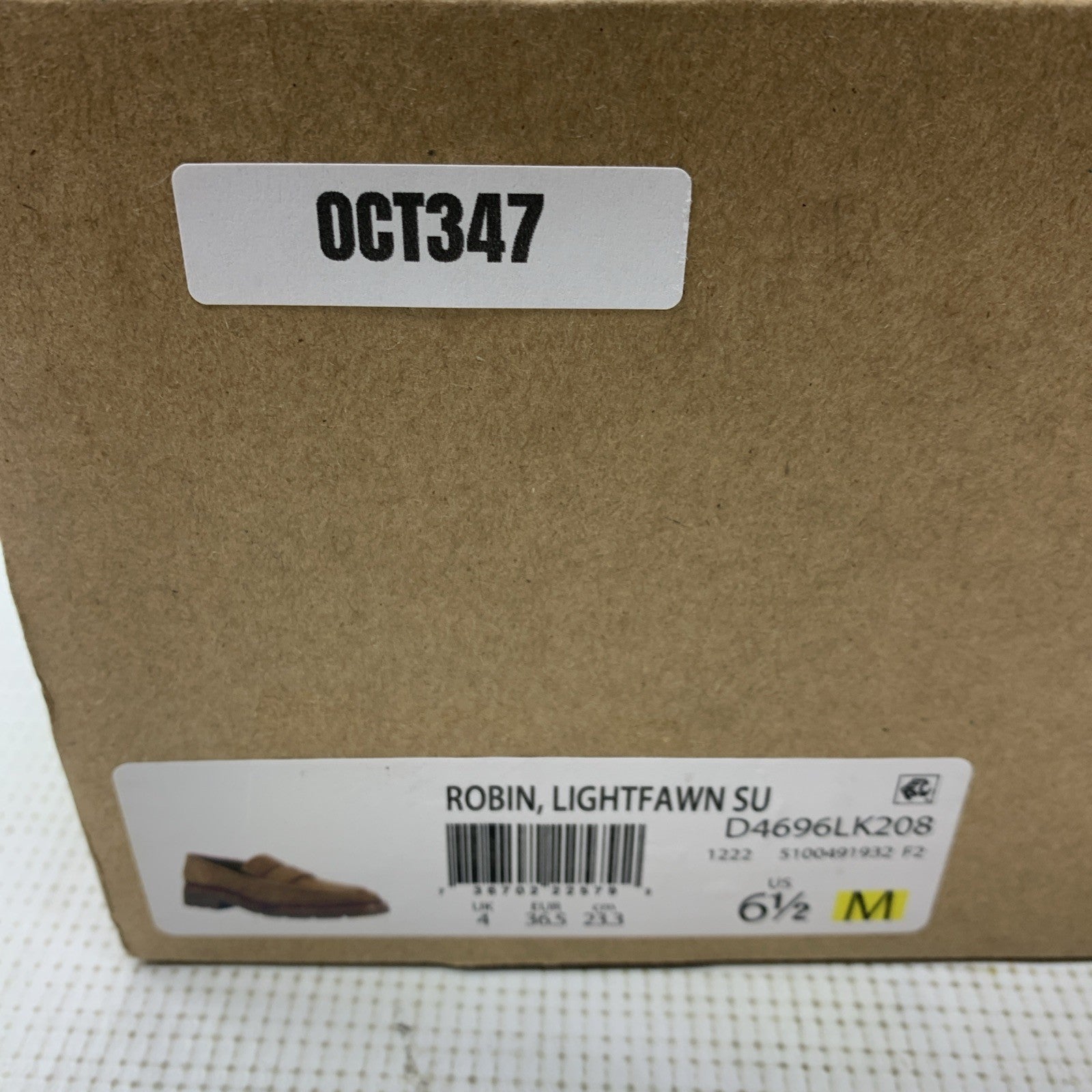 Vince Women’s Robin Loafers Pull-On Square Toe Shoes Size 6.5 Light Fawn Brown