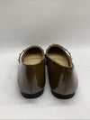 C.Paravano Mary Jane Women's Ballet Flats Brown Square Toe Pearl Strap Size 9.5
