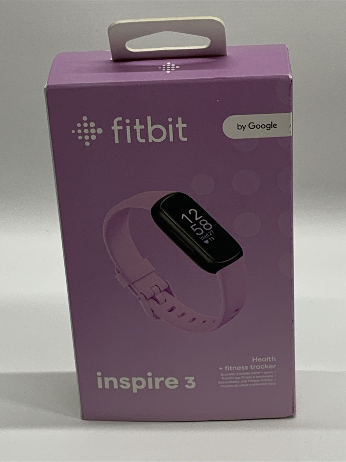 Fitbit Inspire 3 Health + Fitness Tracker Black/Lilac Bliss Sleep Tracking USED