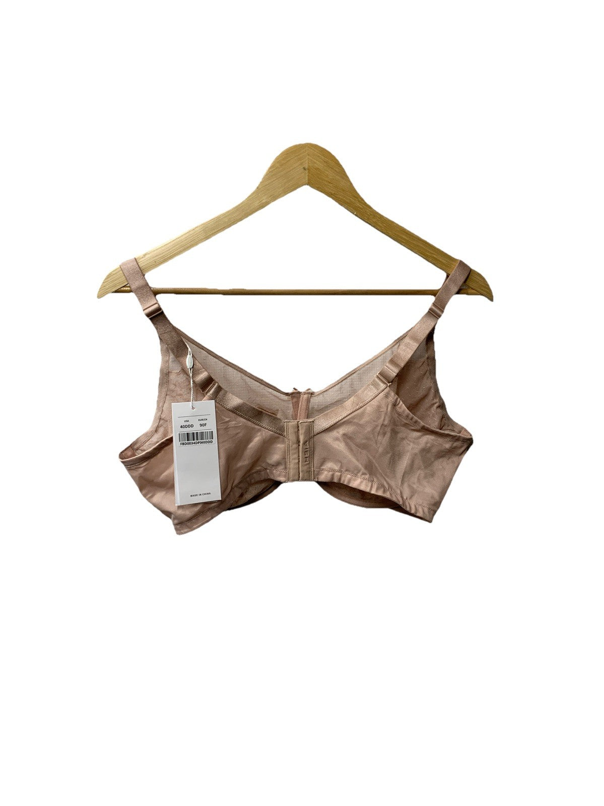 HSIA Lace Minimizer Bra Unlined Unpadded Underwire Sheer Womens 40DDD L Pink