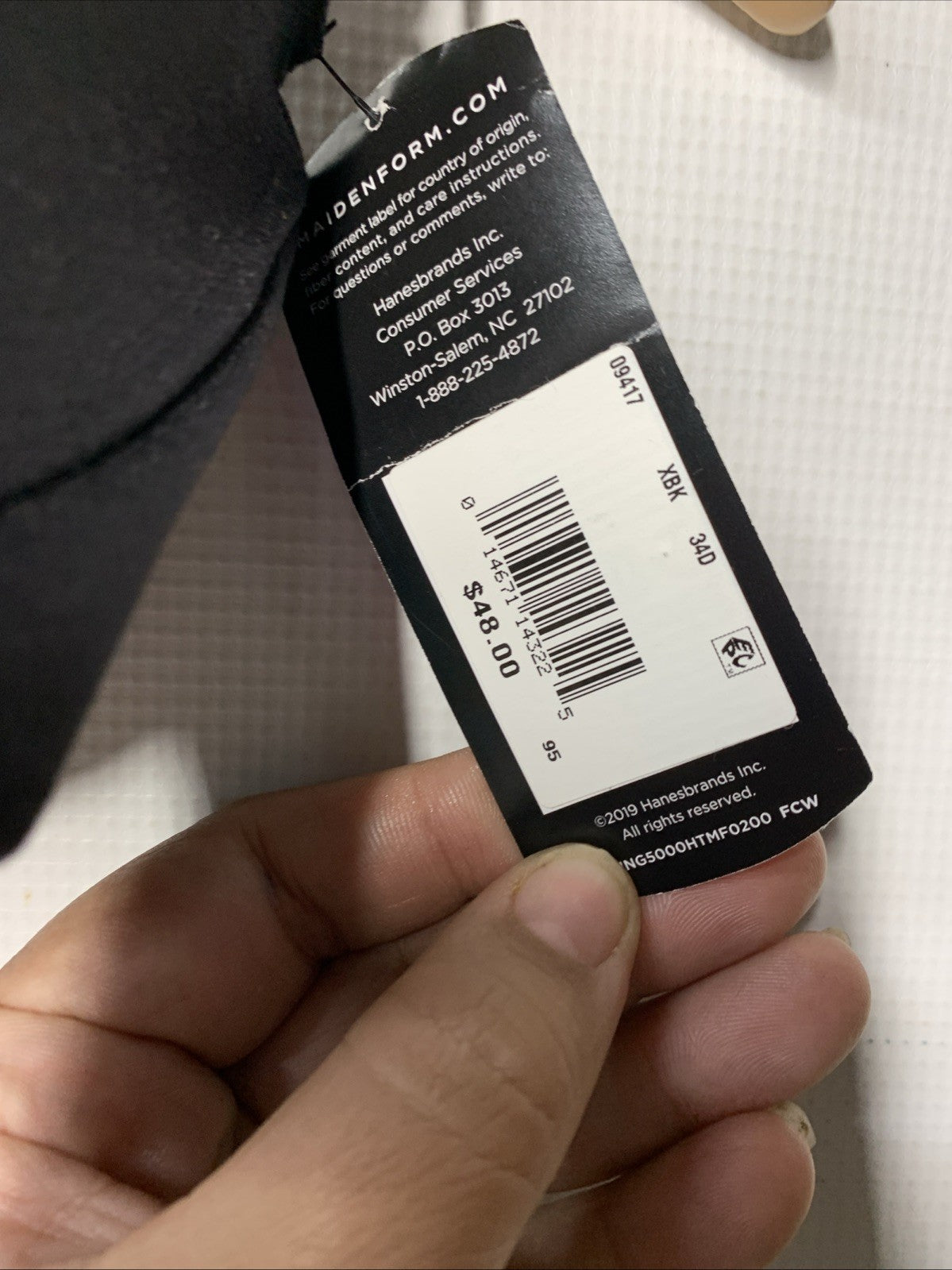 Maidenform 09417 Women's Bra Black 34D Custom Lift Strapless Underwire Padded