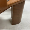 Nine West Women's Rast Platform Block High Heeled Sandal Brown 9M Open Round Toe