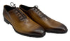 Massimo Matteo Italy Ponte Vecchio Oxford Burnished Brown Size 9.5 D (M) Lace-up