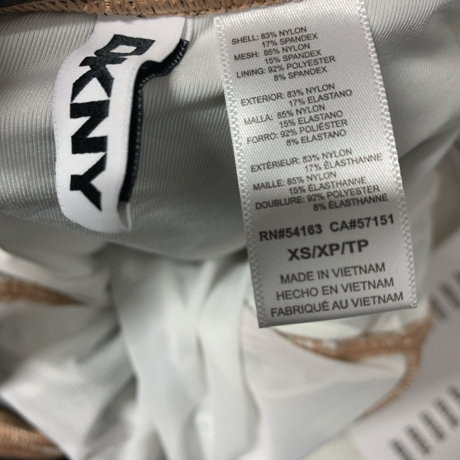 DKNY Women's U-Wire Bandeau One Piece Swimsuit with Tummy Control Swimwear XS