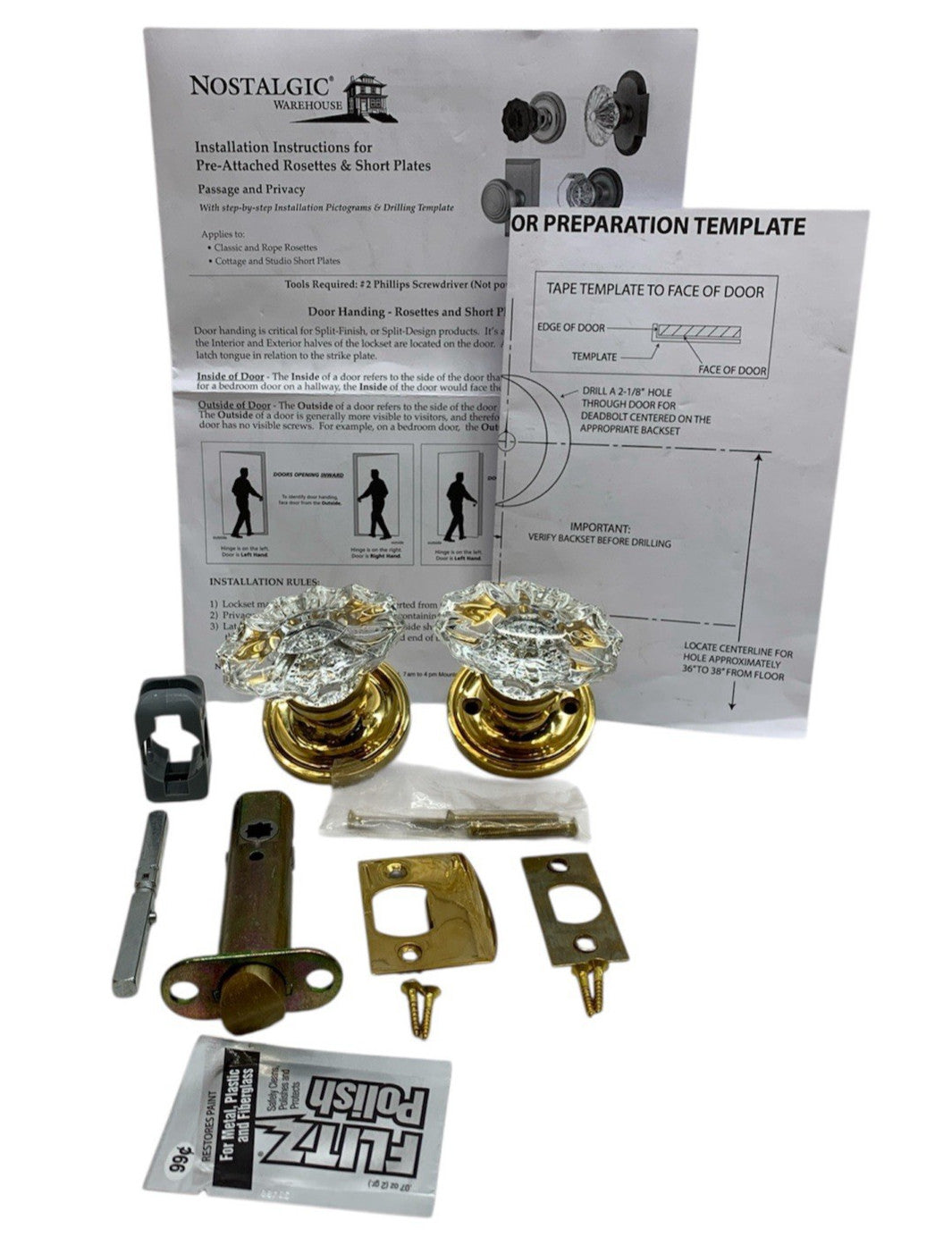 Nostalgic Warehouse 708381 Door Knobs Door Hardware Classic Rosette Passage Chat