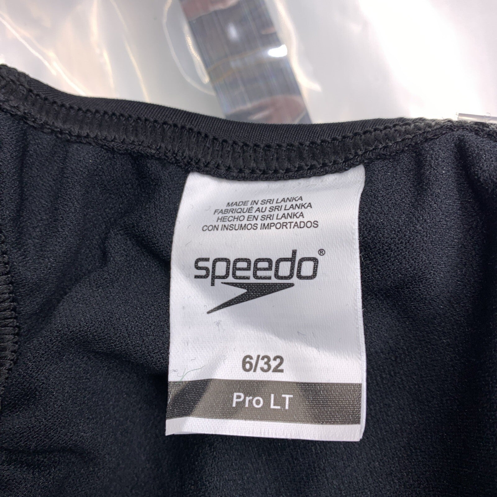Speedo Competitive Black 1-Piece ProLT Super Pro Swimsuit Women 6/32 Swimwear