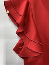 Tommy Hilfiger Casual Sheath Dress with Flutter Sleeves in Scarlet Red Size 6P