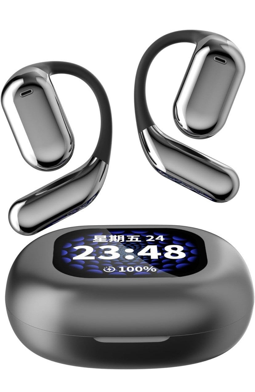 Intelligent Touch Screen Open Ear Bluetooth 5.4 Headphones Over The Ear Earbuds