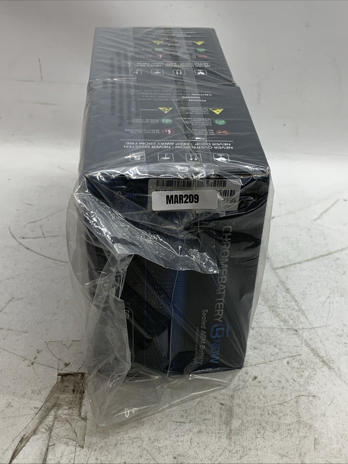 Chrome Battery Sealed AGM Battery 9-BS (BTN-M00005) 12V 8AH 96W 120CCA - 2 Pack