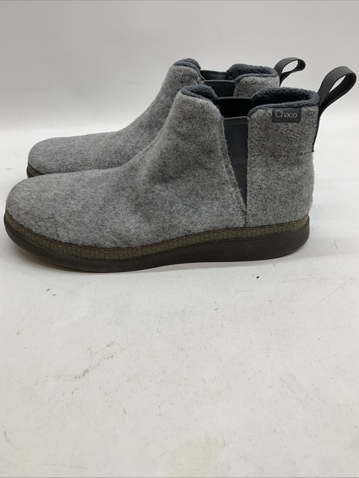 Chaco Revel Men's Chelsea V-Gore Size 8 Slip-On Winter Boots Gray JCH107497