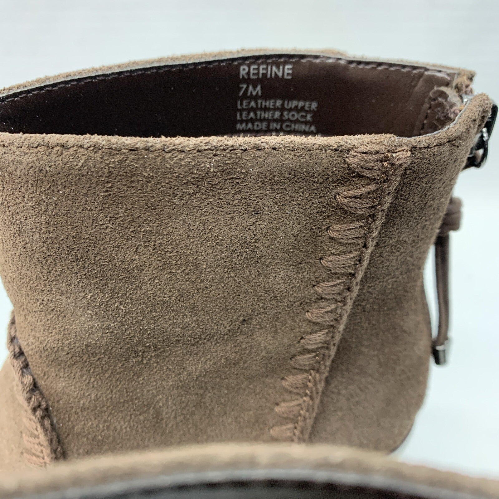Sanctuary Women's Refine Ankle Boots Brown 552301 Size 7M Pull-on Block Heel