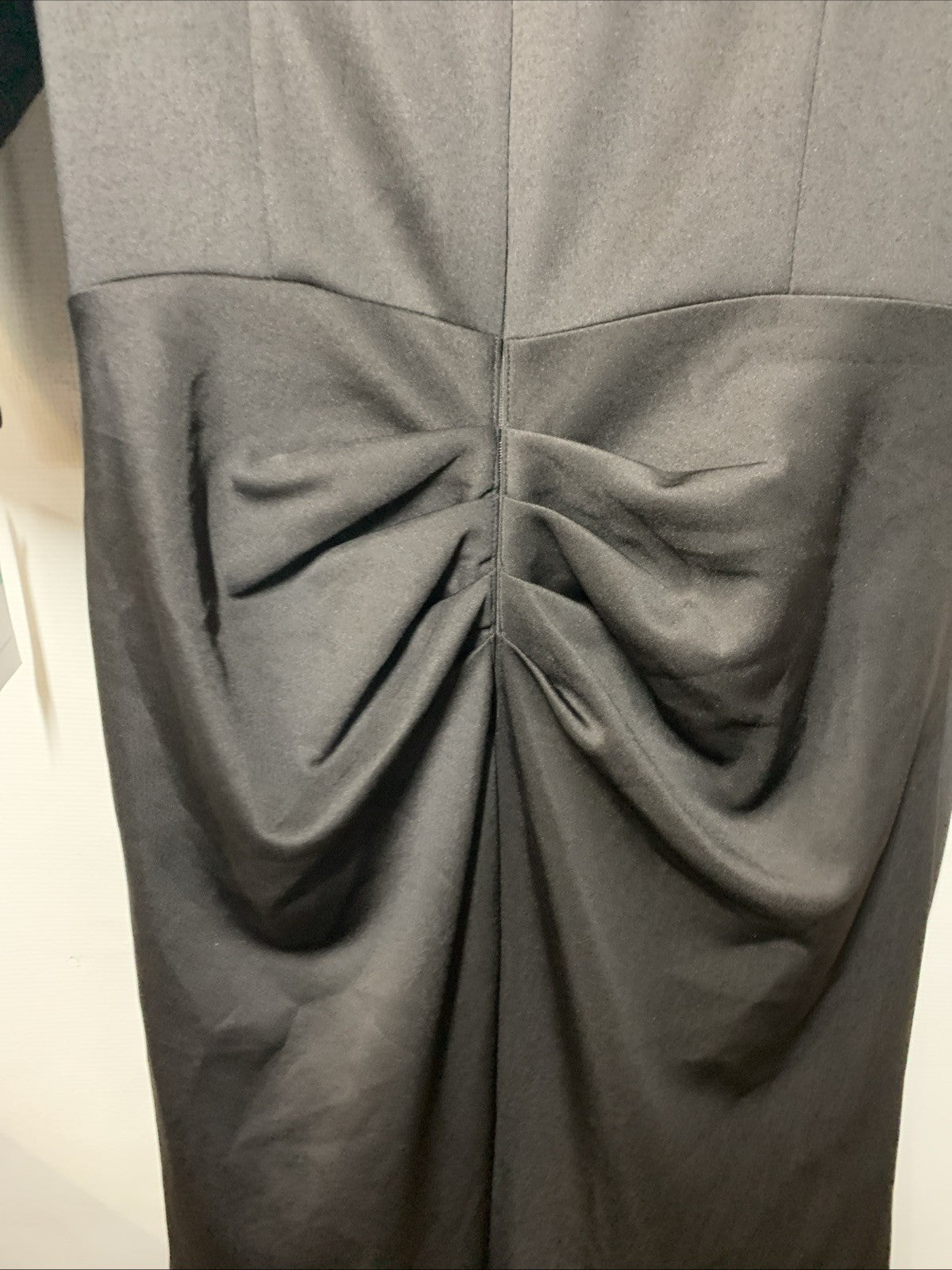 Alex Evenings Women's Long Surplice Dress Black V-neck Party & Cocktail Size 16