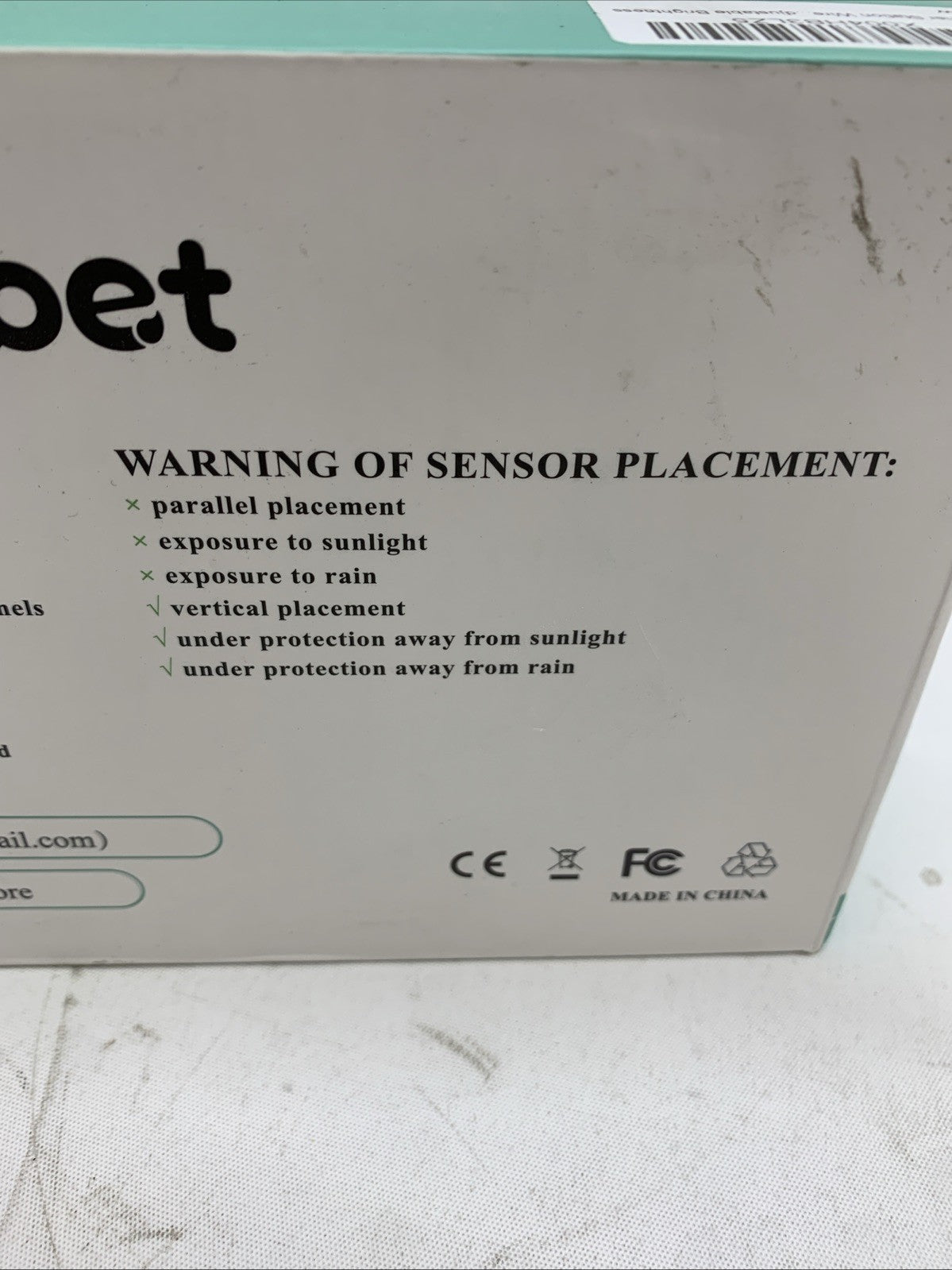 Obet Weather Station Wireless Indoor Outdoor Thermometer with 3 Sensors, Temp