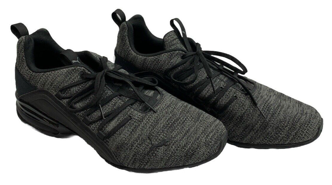 PUMA Men's Axelion Multi Black Castlerock Shoes Size 14 Lace-up Athletic Sneaker