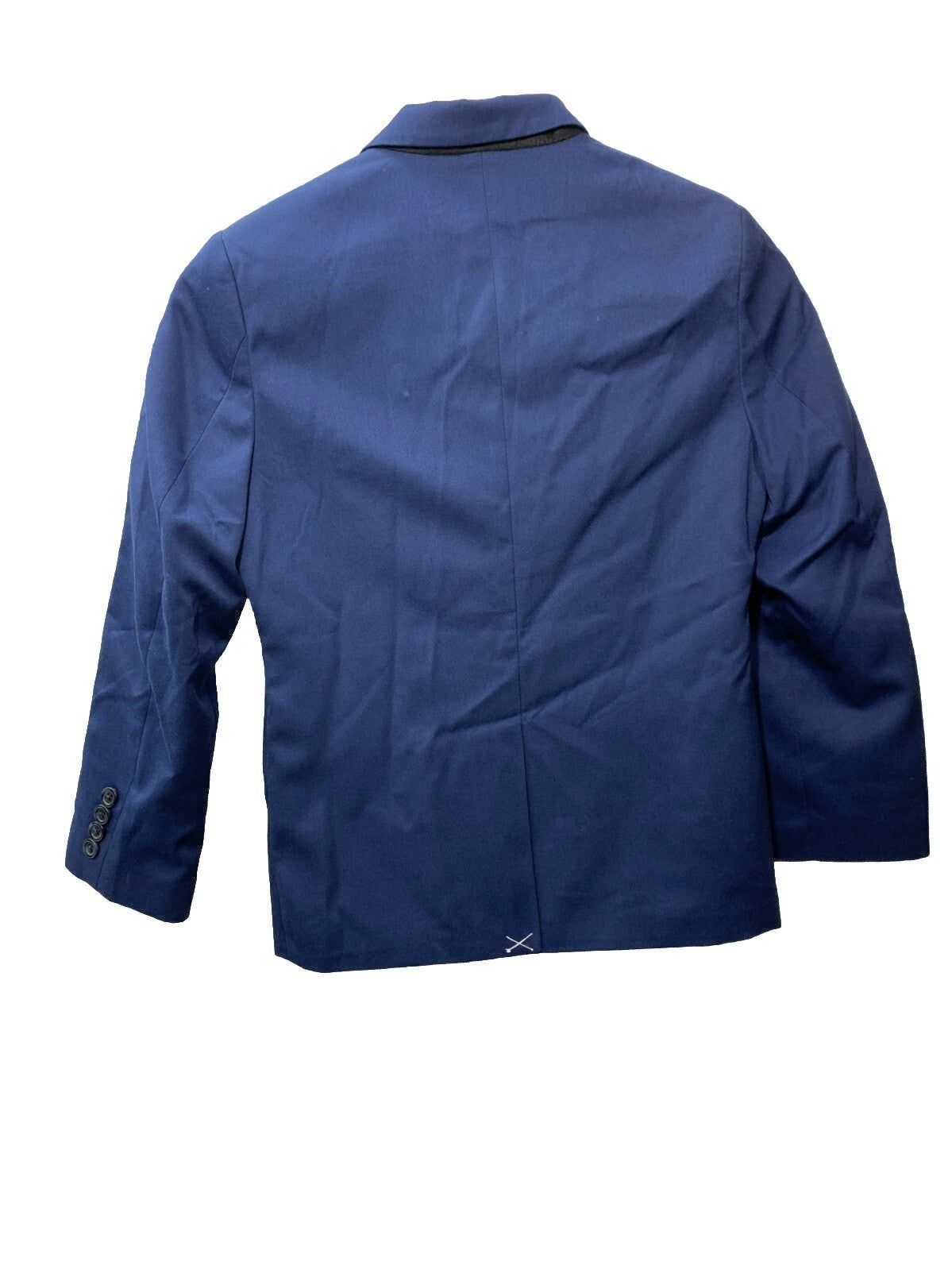 Calvin Klein Boy 2 Piece Formal Suit Set Bright Blue Stretch Size 10 Long Sleeve