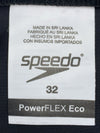 Speedo Men's Swimsuit Brief PowerFlex Eco Solid Adult Black Size 32 Underwear