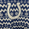 FOCO Womens Med Colts NFL Team Logo Ugly Holiday V-Neck Sweater Navy Long Sleeve
