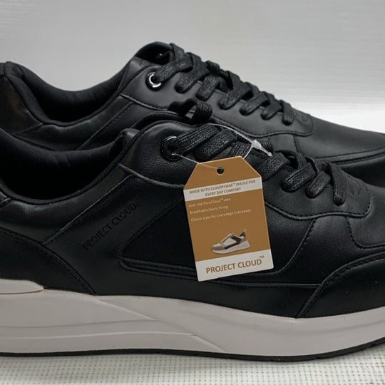 Project Cloud Men Shoe Kurt.A Black/White Size 13 Lace-up Walking Sneaker Casual