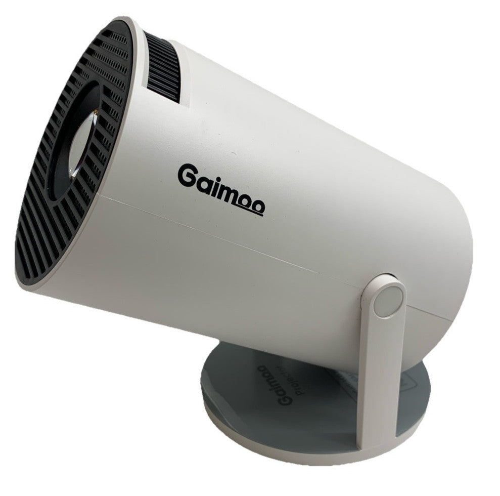 Gaimoo Home Business Cinema Theater Portable Projector WiFi Bluetooth GM200 Whit