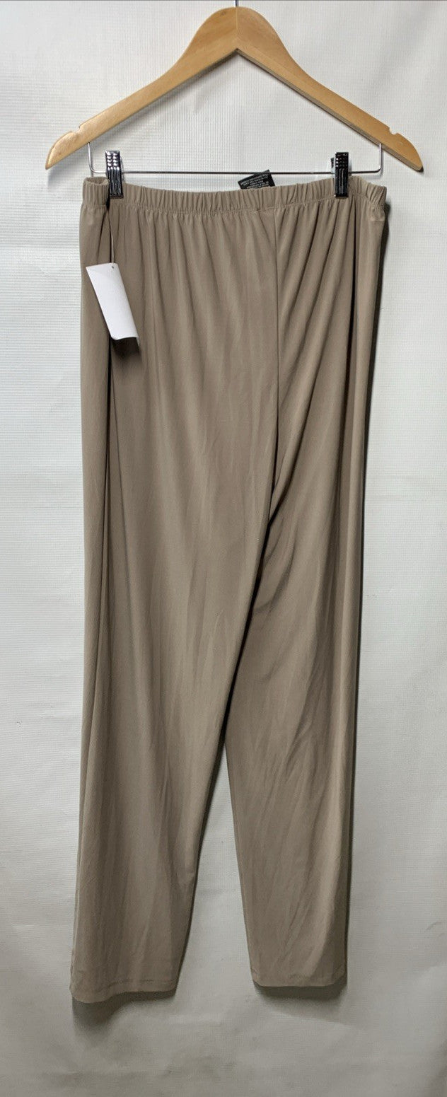 R&M Richards 3-Piece Lace Tank Top and Pant Set with Sheer Lace Jacket Size 16W