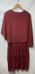 GRACE KARIN Women's Sequin Mother of The Bride Formal Wedding Dress Size 16 Red