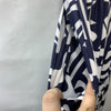 KOH KOH Womens Print Long Flowy Modest High Waist Maxi Skirt Navy Size Small