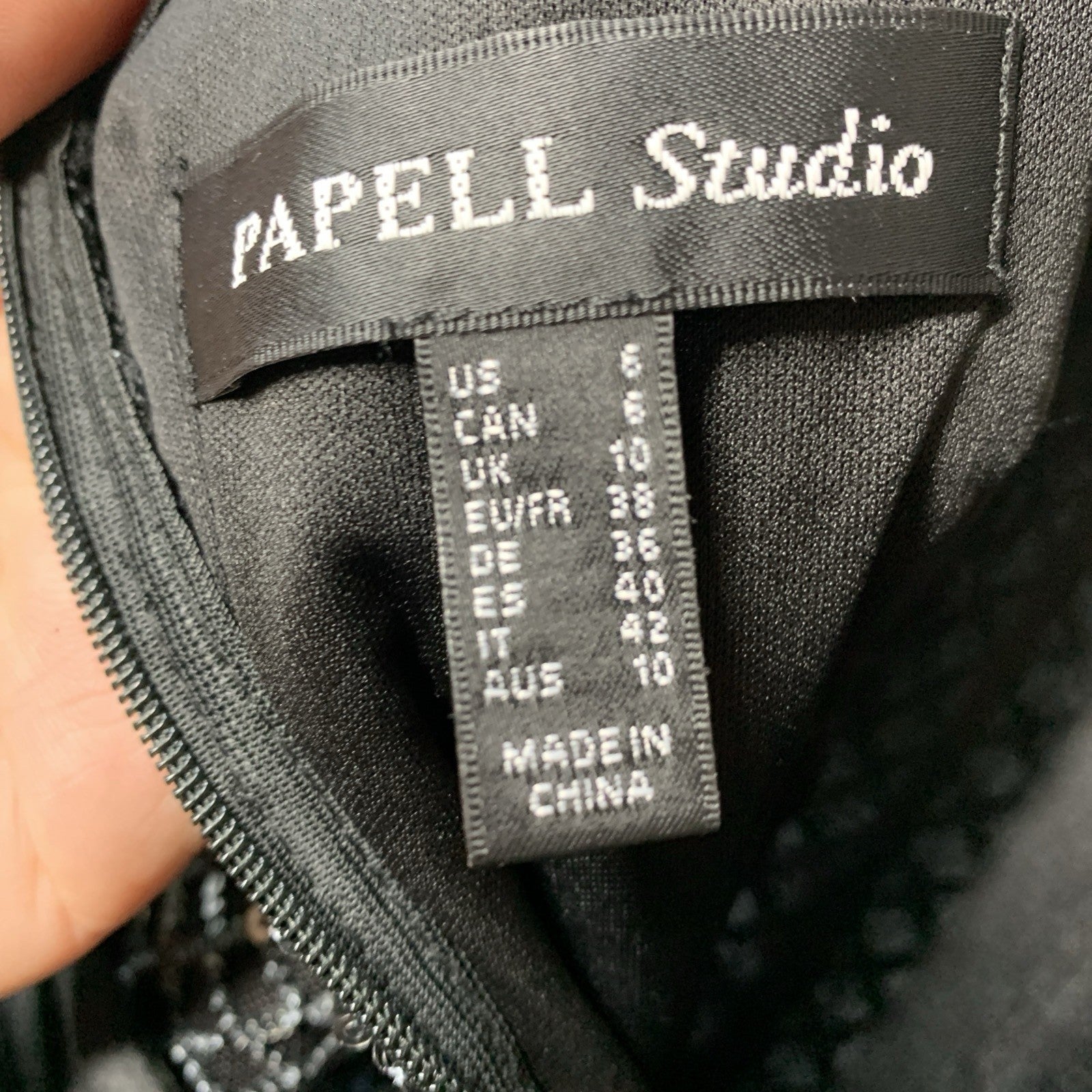 Adrianna Papell Women's Sequin High Low Taffeta Ball Gown Dress Formal Size 6