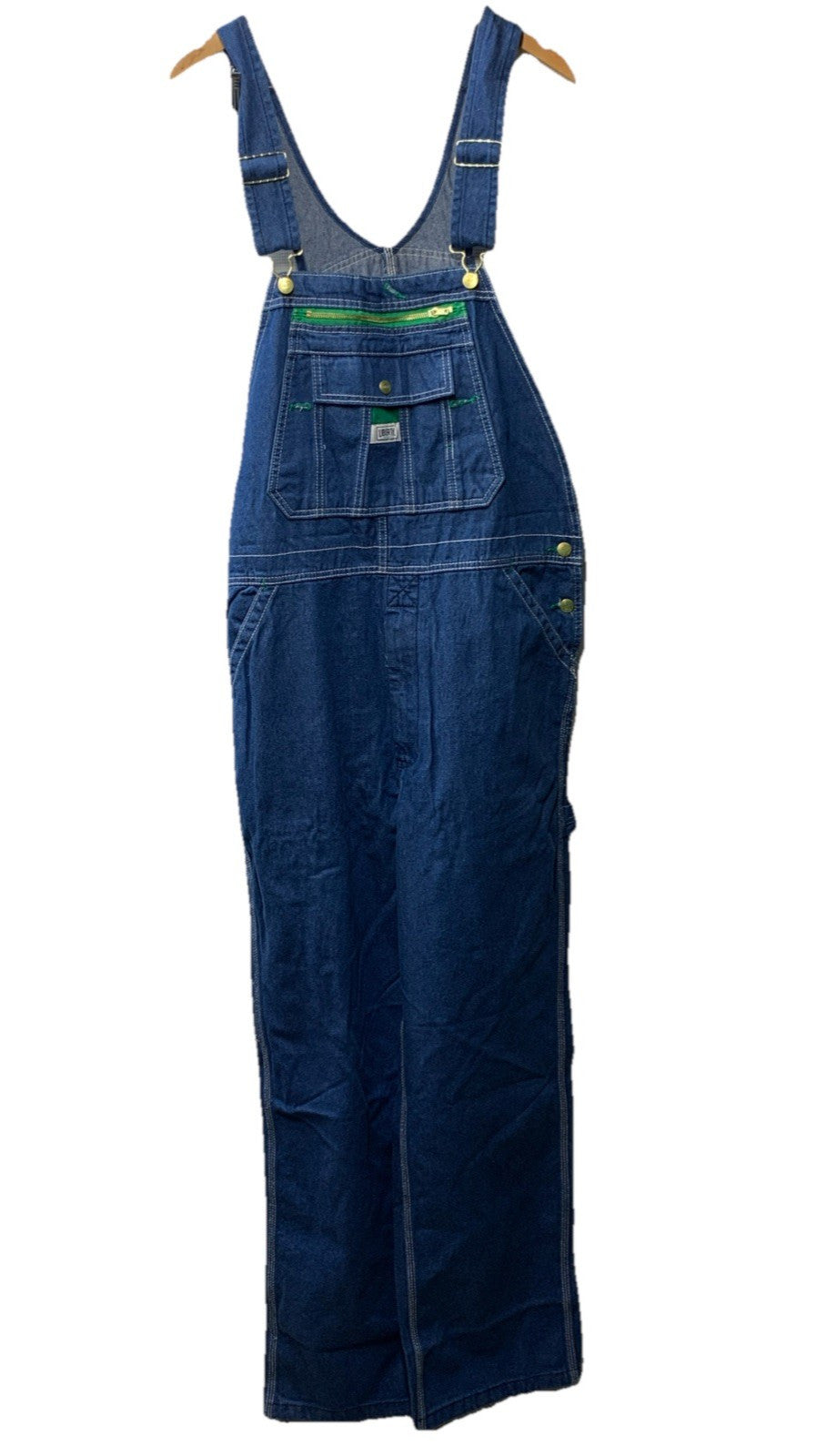 Liberty Bib Overalls Blue Denim Carpenter Workwear Pants Jeans Men's Size 36x32