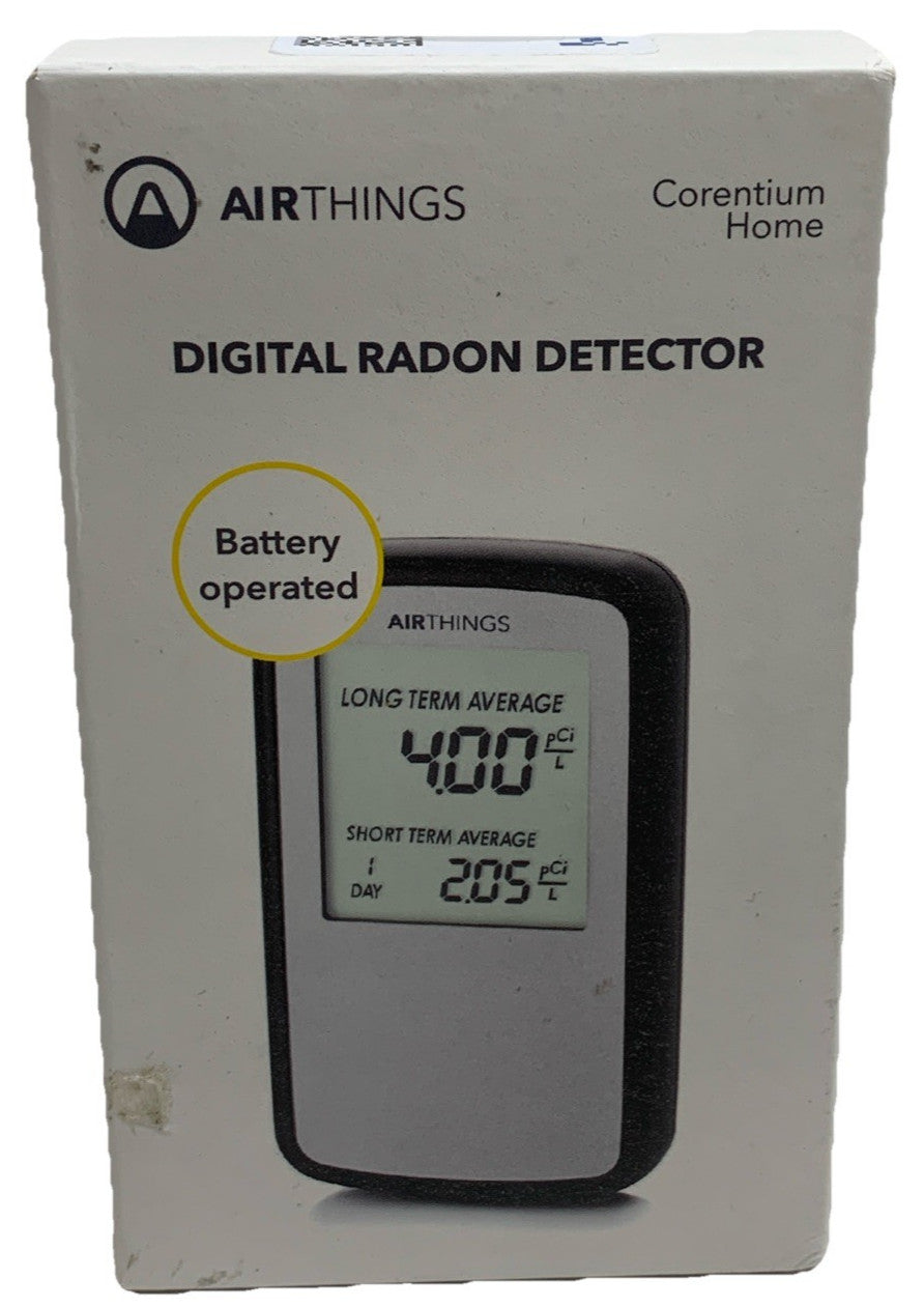 Airthings Corentium Home Digital Radon Detector QRI Battery Operated Portable