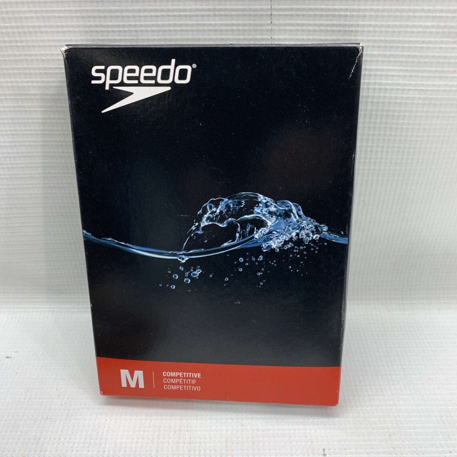 Speedo Men's 32 Endurance+ Spark Splice Brief Swimsuit Black/Purple Underwear